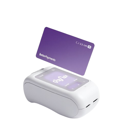 In-person payment terminal with card